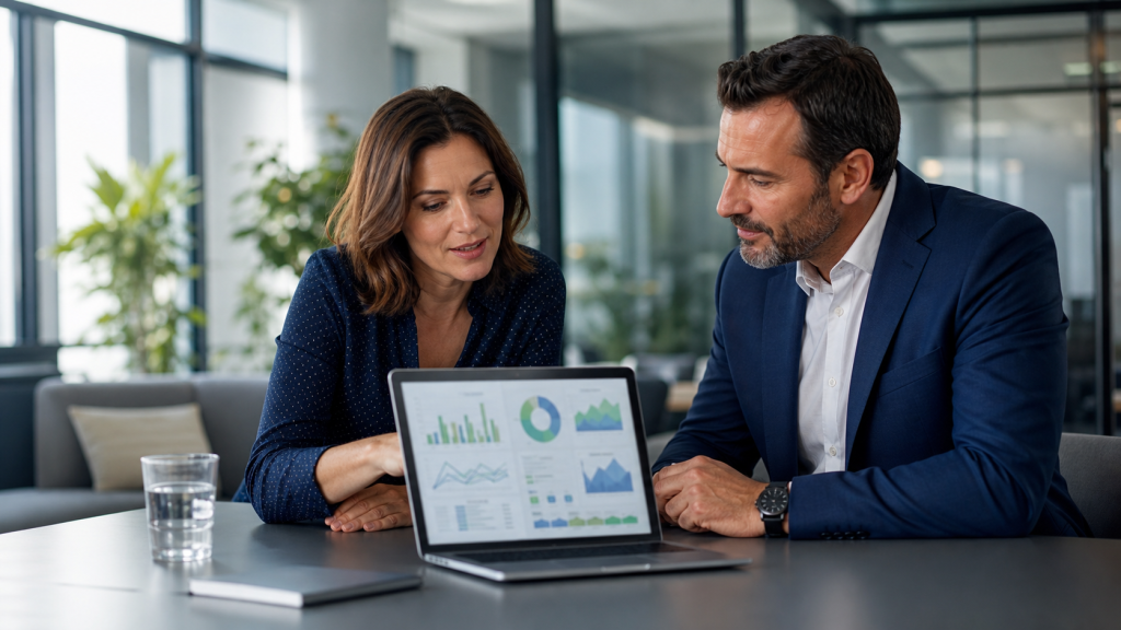 Responsable RH et manager consultant un suivi des heures supplémentaires