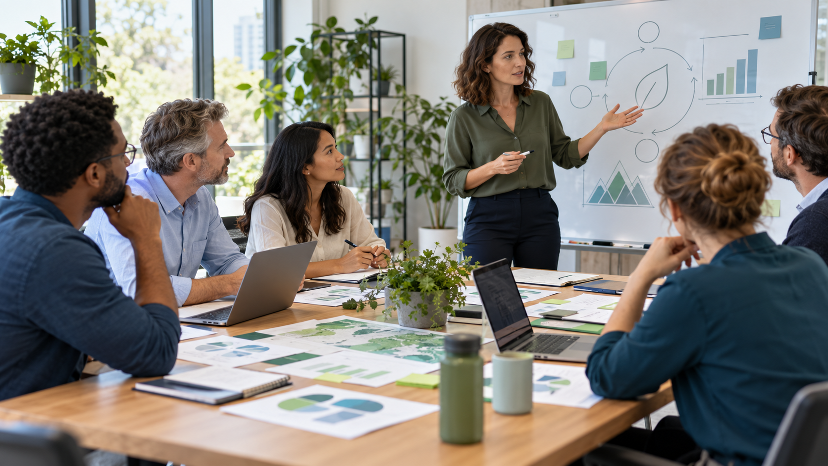 Atelier collectif consacré à une démarche RSE en entreprise